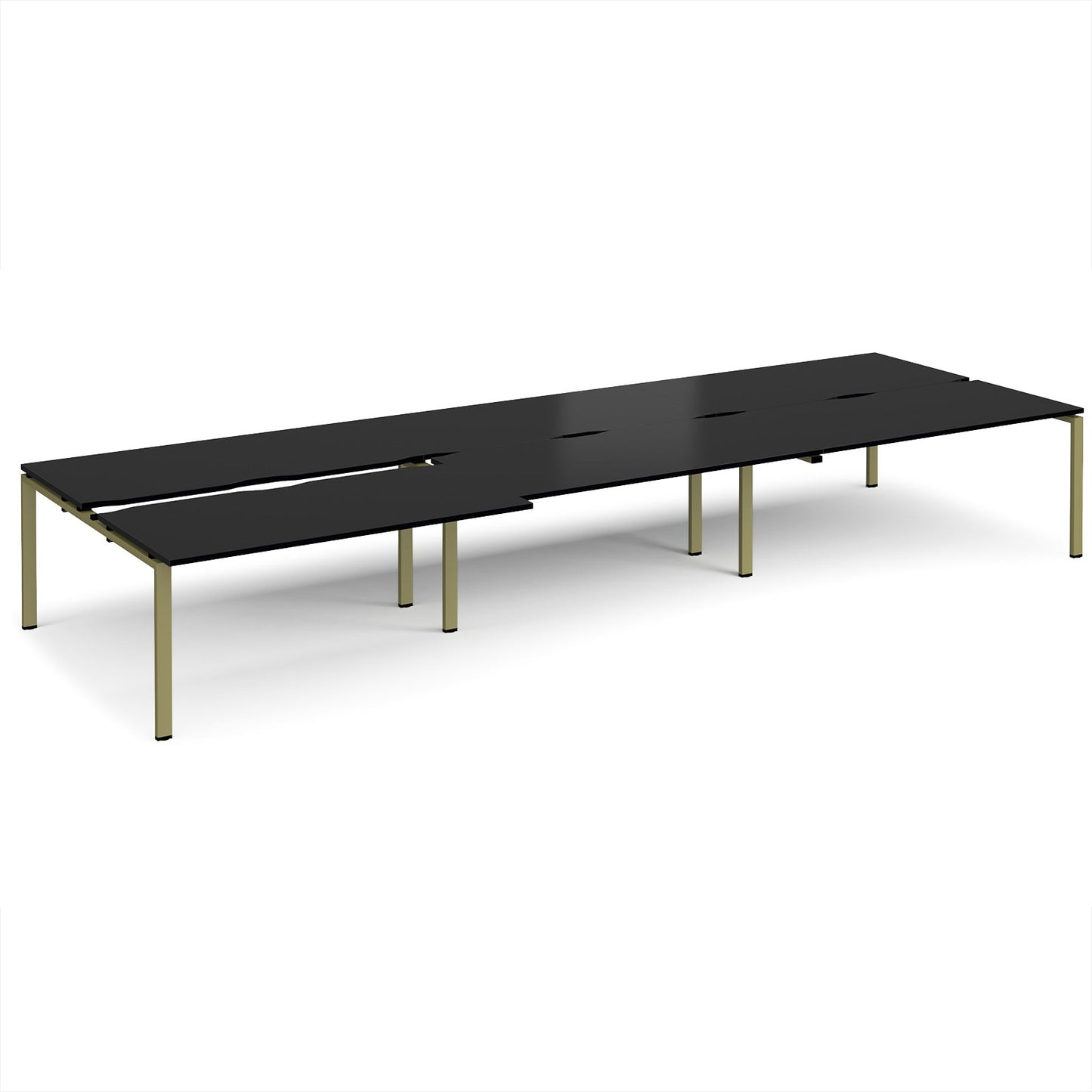 Adapt sliding top triple B2B desks 1600mm deep