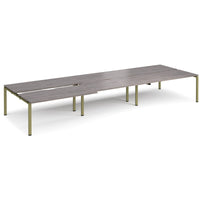 Adapt sliding top triple B2B desks 1600mm deep