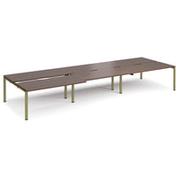 Adapt sliding top triple B2B desks 1600mm deep