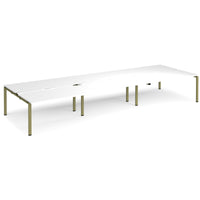 Adapt sliding top triple B2B desks 1600mm deep