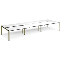 Adapt sliding top triple B2B desks 1600mm deep