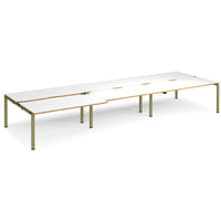 Adapt sliding top triple B2B desks 1600mm deep