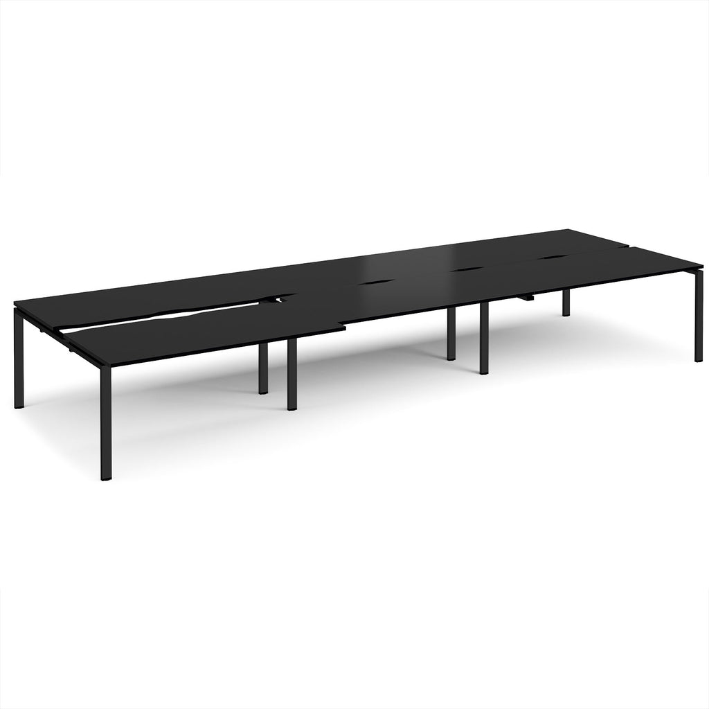 Adapt sliding top triple B2B desks 1600mm deep