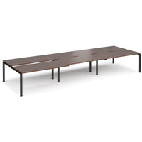 Adapt sliding top triple B2B desks 1600mm deep