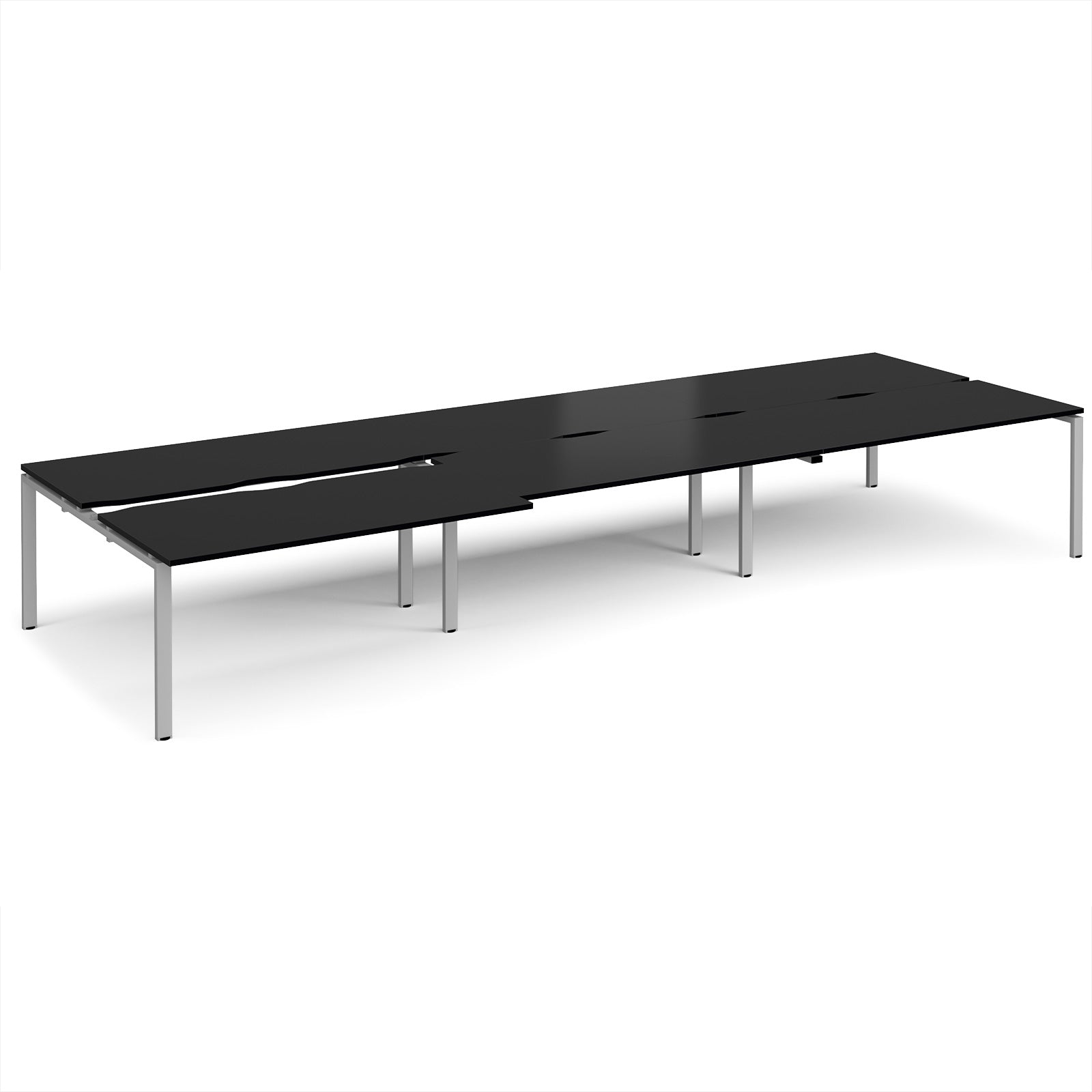 Adapt sliding top triple B2B desks 1600mm deep