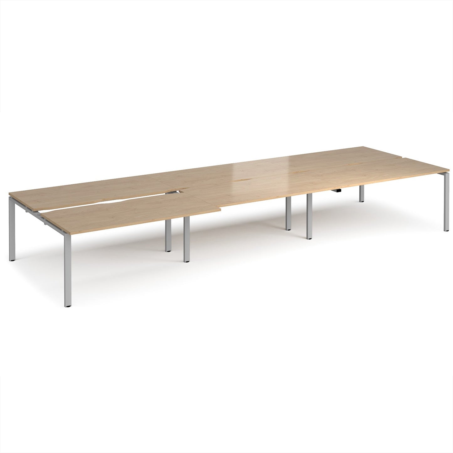 Adapt sliding top triple B2B desks 1600mm deep