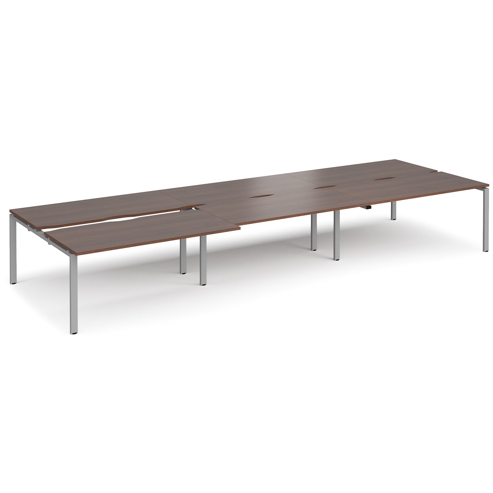 Adapt sliding top triple B2B desks 1600mm deep