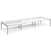 Adapt sliding top triple B2B desks 1600mm deep
