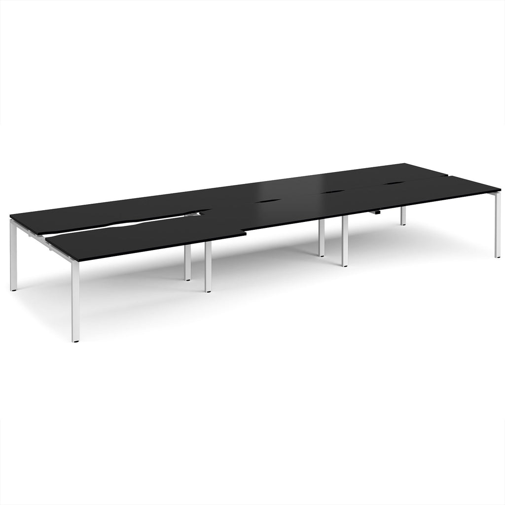Adapt sliding top triple B2B desks 1600mm deep