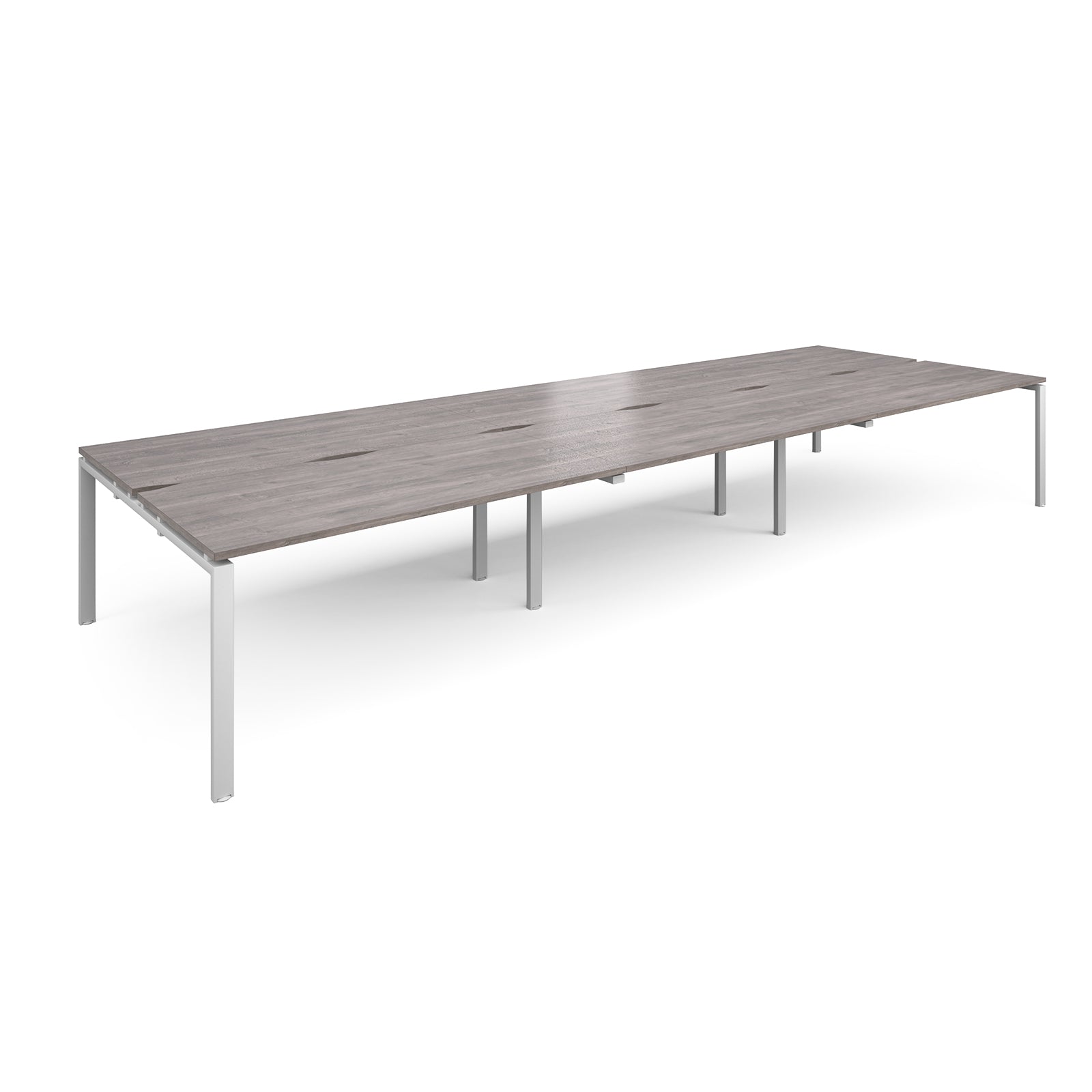 Adapt sliding top triple B2B desks 1600mm deep