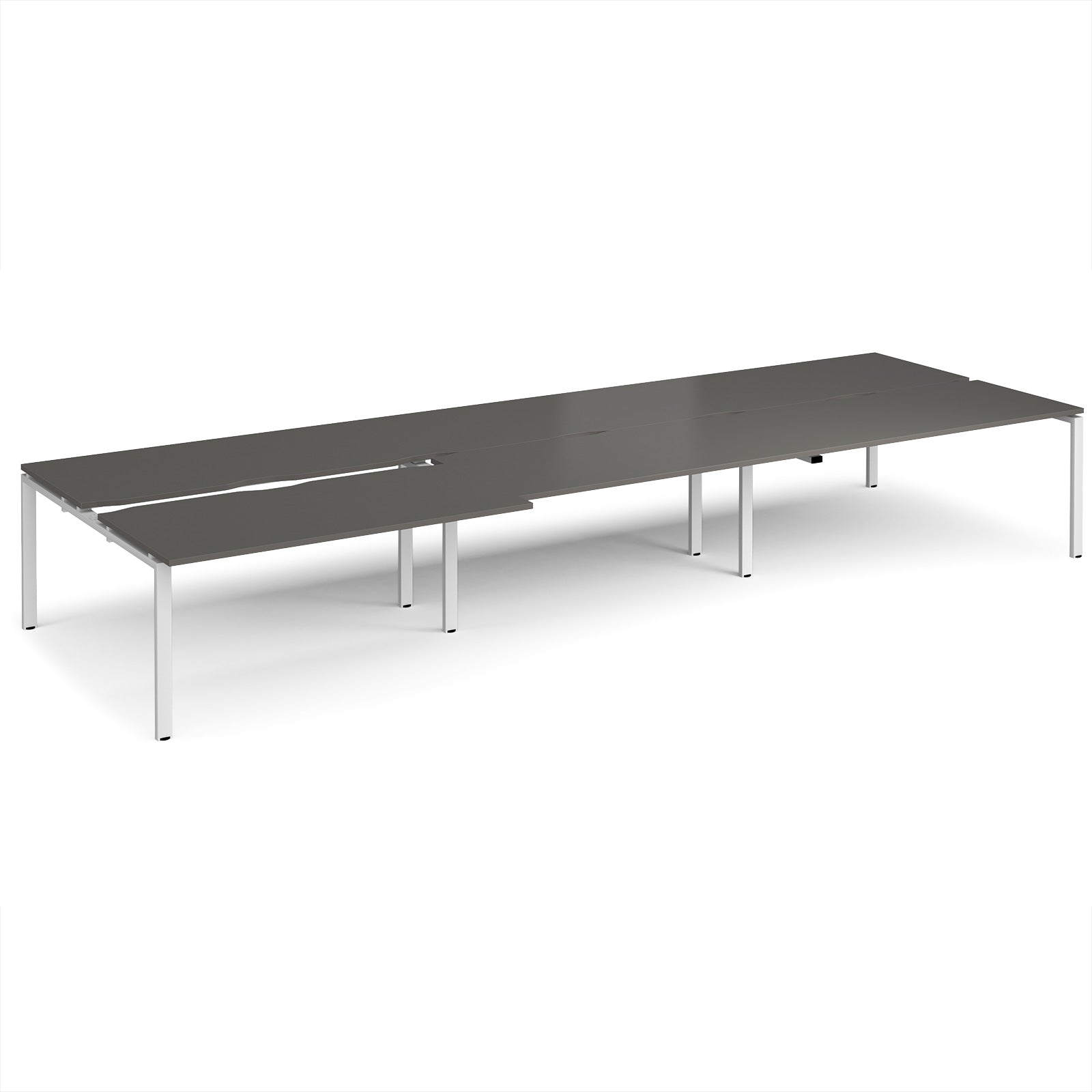 Adapt sliding top triple B2B desks 1600mm deep