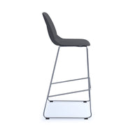 Strut multi-purpose stool with chrome sled frame