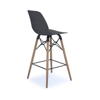Strut multi-purpose stool with natural oak frame