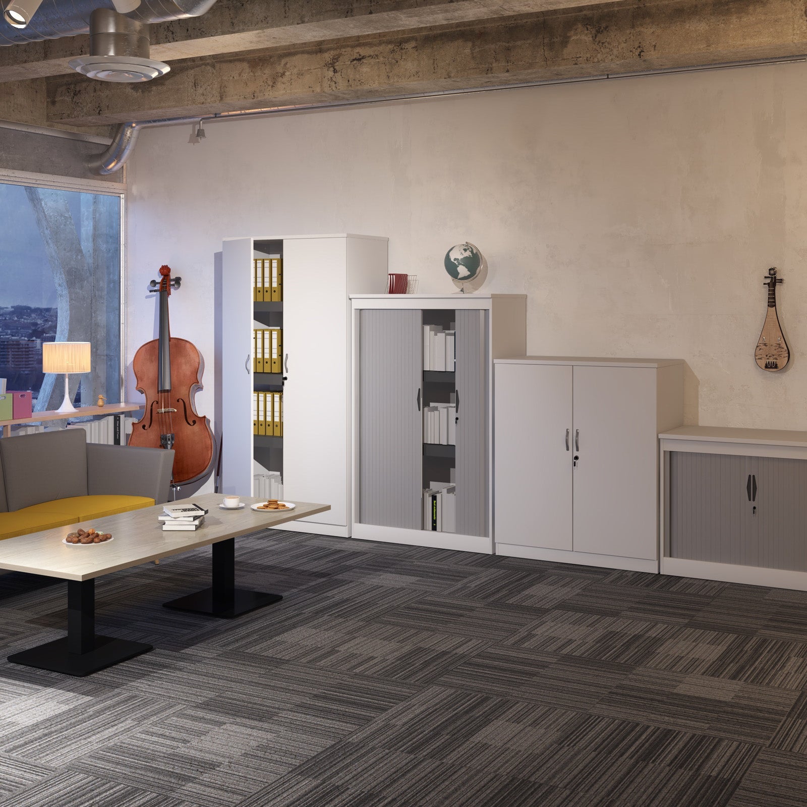 Systems Horizontal Tambour Door Cupboard