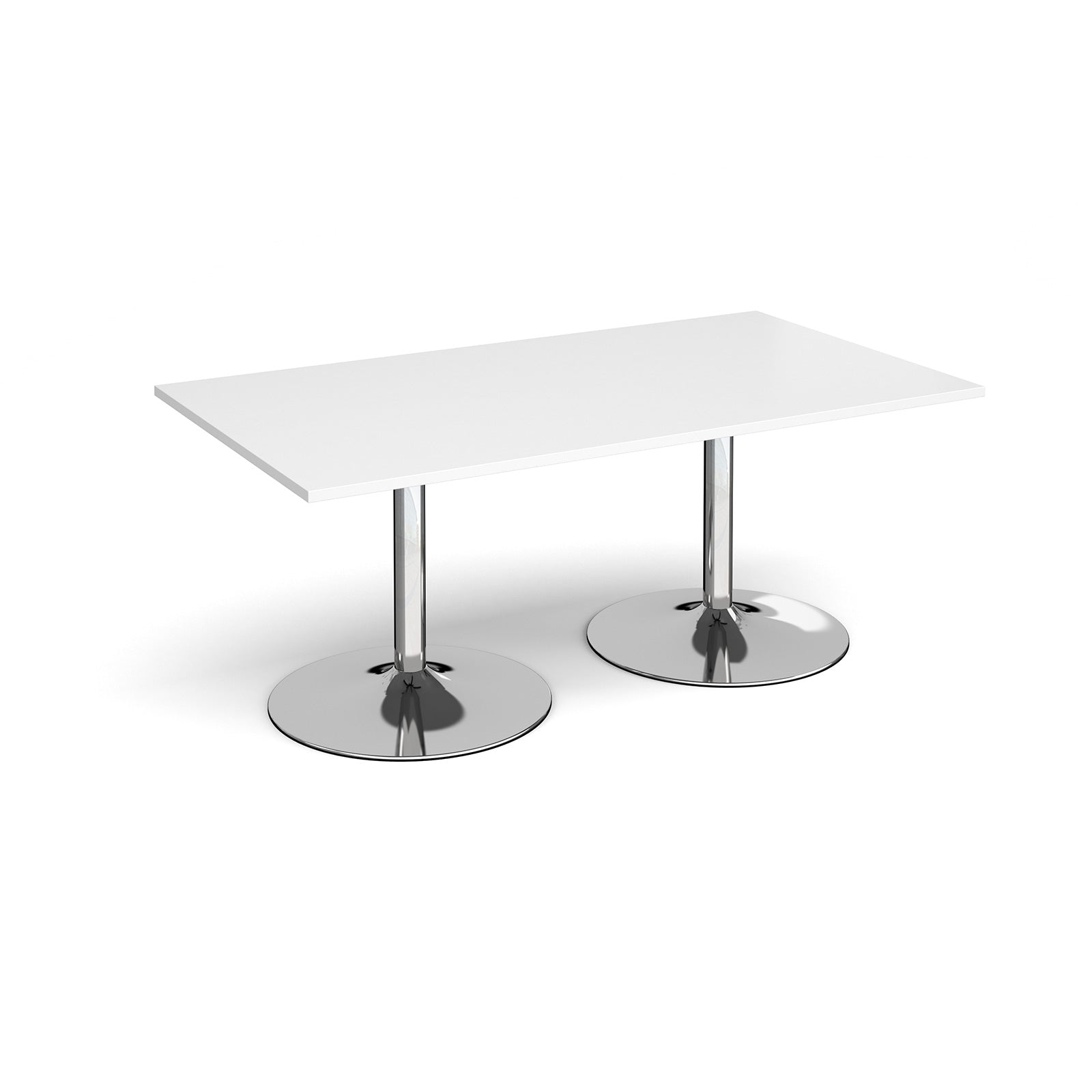 Trumpet base rectangular boardroom table