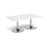 Trumpet base rectangular boardroom table