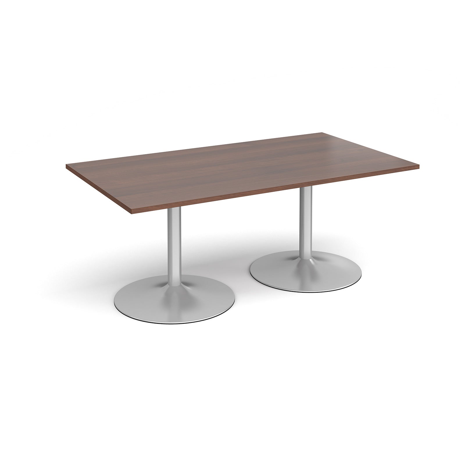 Trumpet base rectangular boardroom table