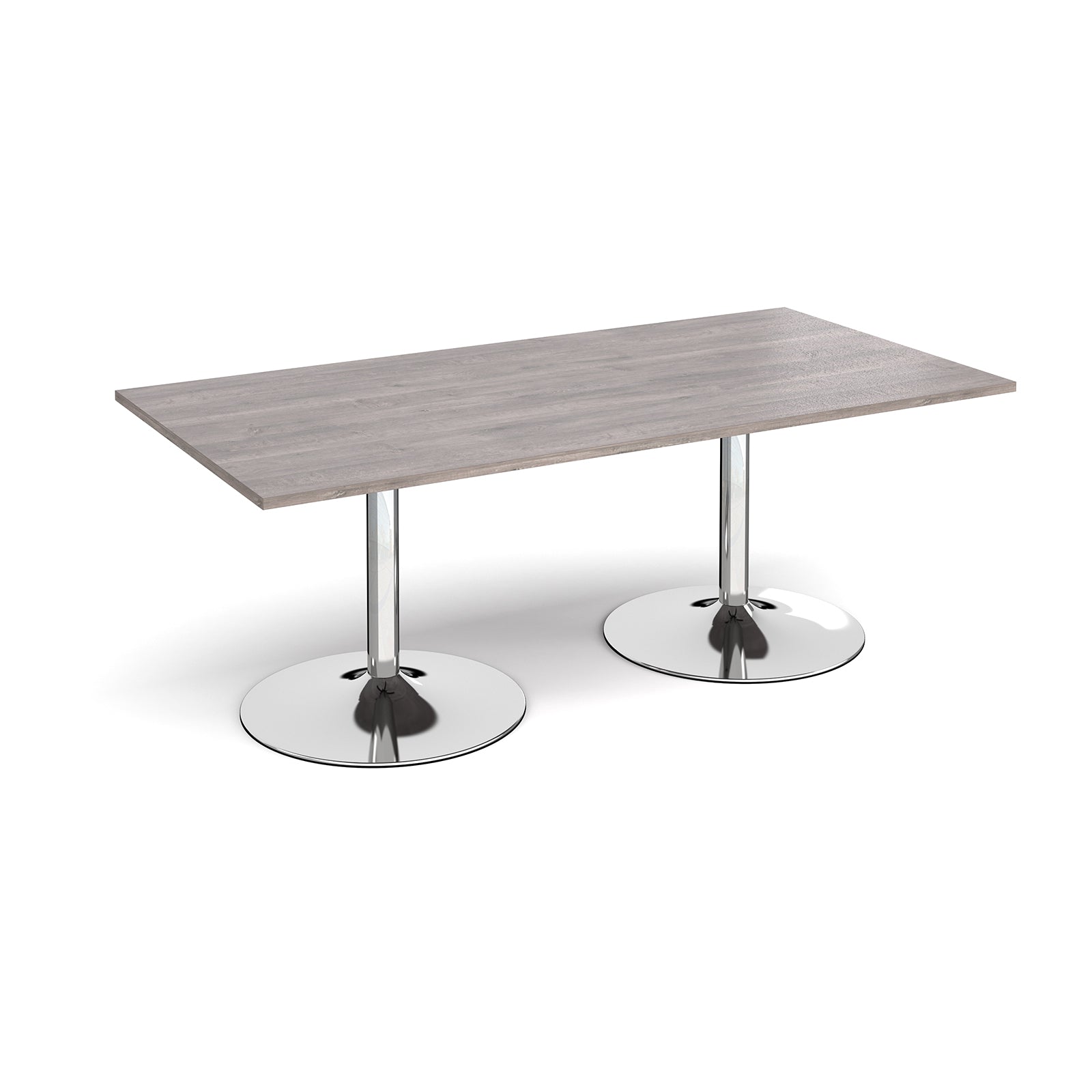 Trumpet base rectangular boardroom table