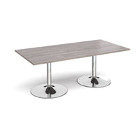 Trumpet base rectangular boardroom table