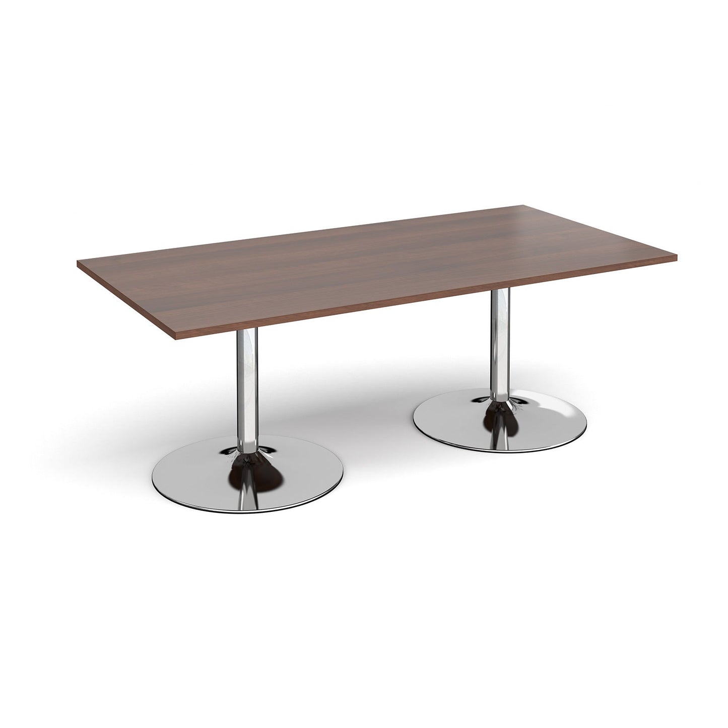 Trumpet base rectangular boardroom table