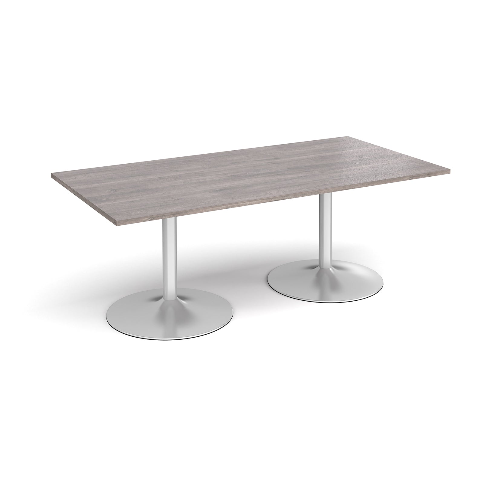 Trumpet base rectangular boardroom table