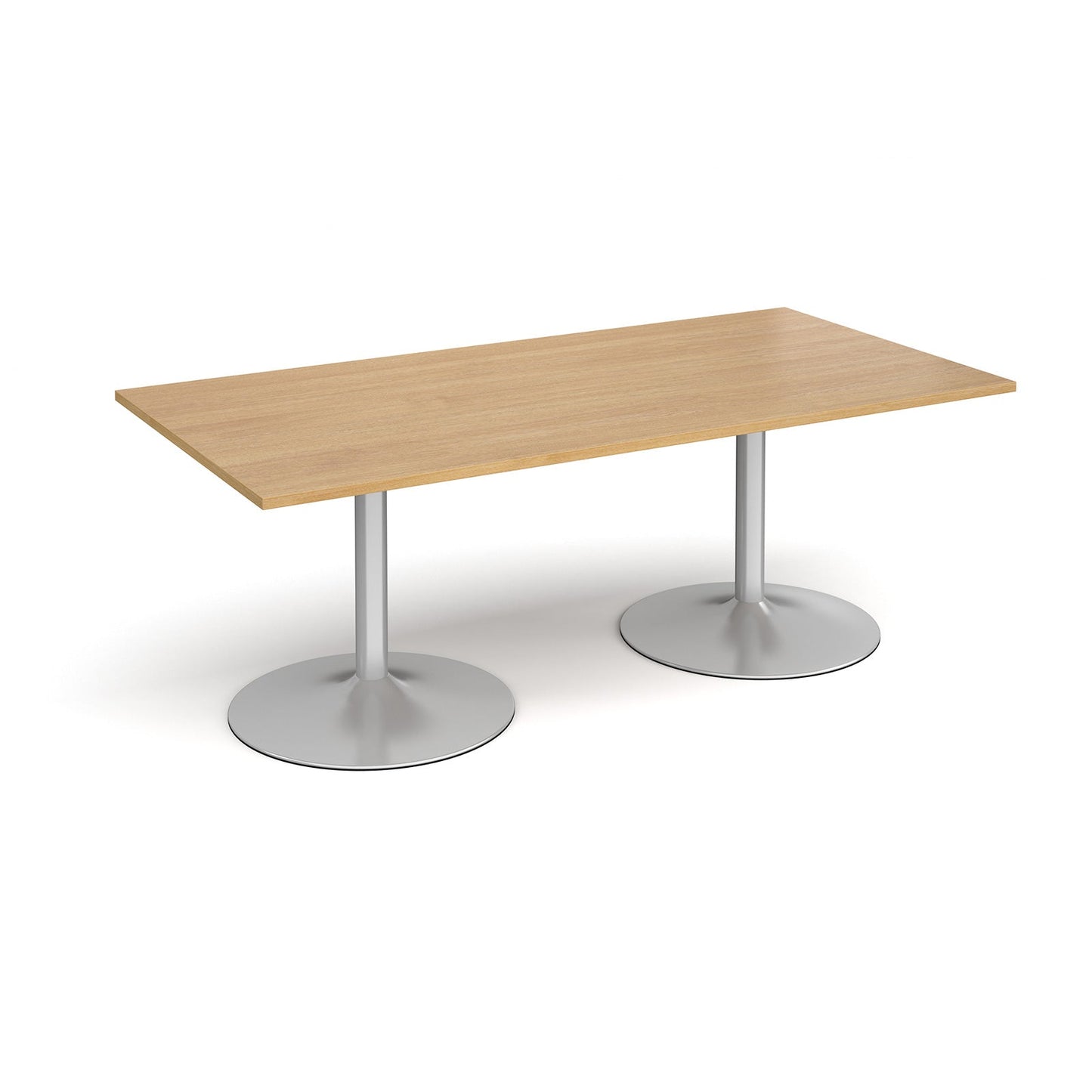Trumpet base rectangular boardroom table
