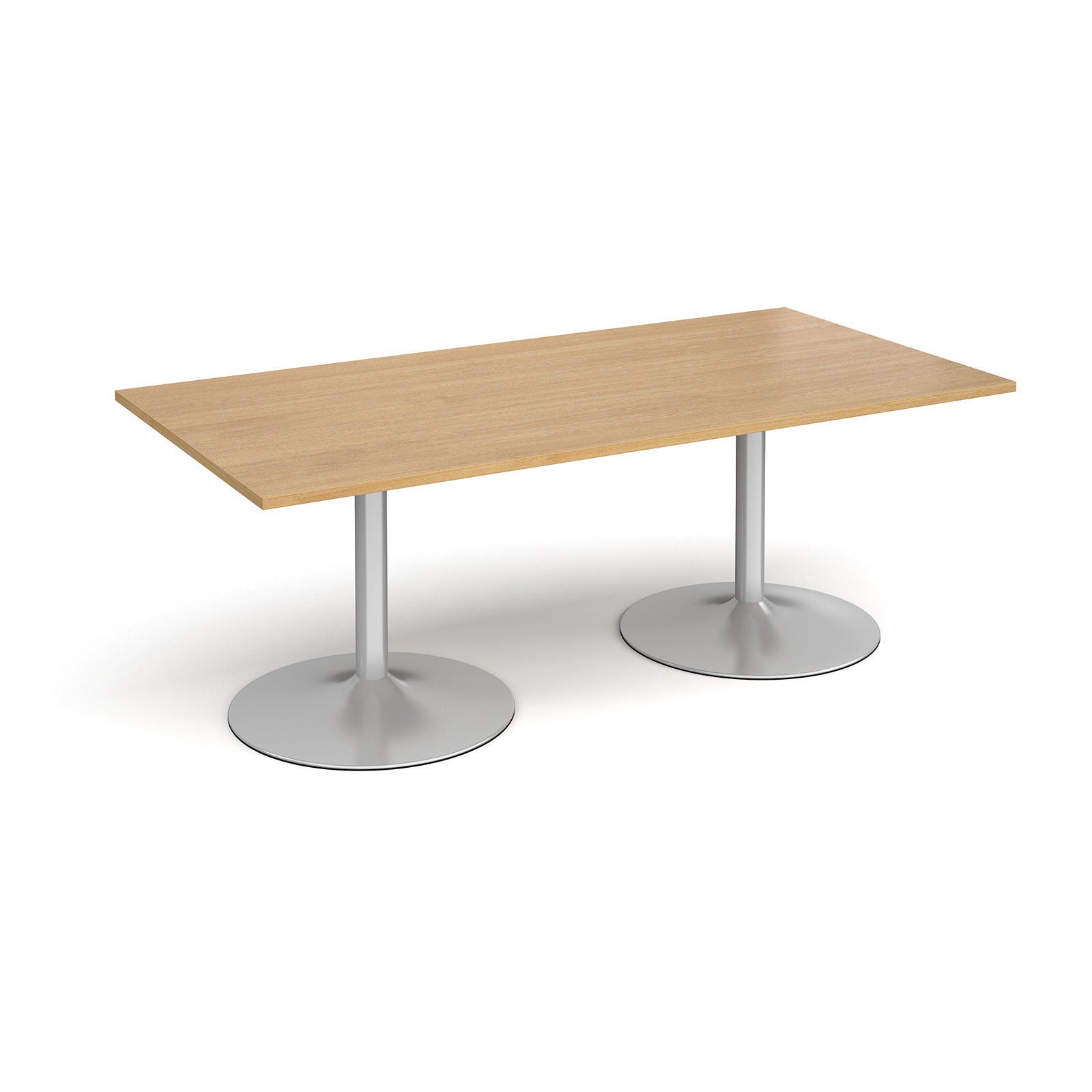 Trumpet base rectangular boardroom table