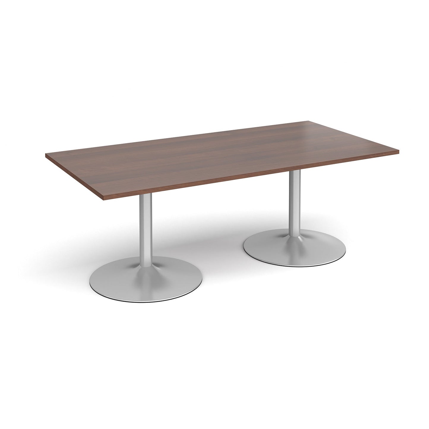 Trumpet base rectangular boardroom table