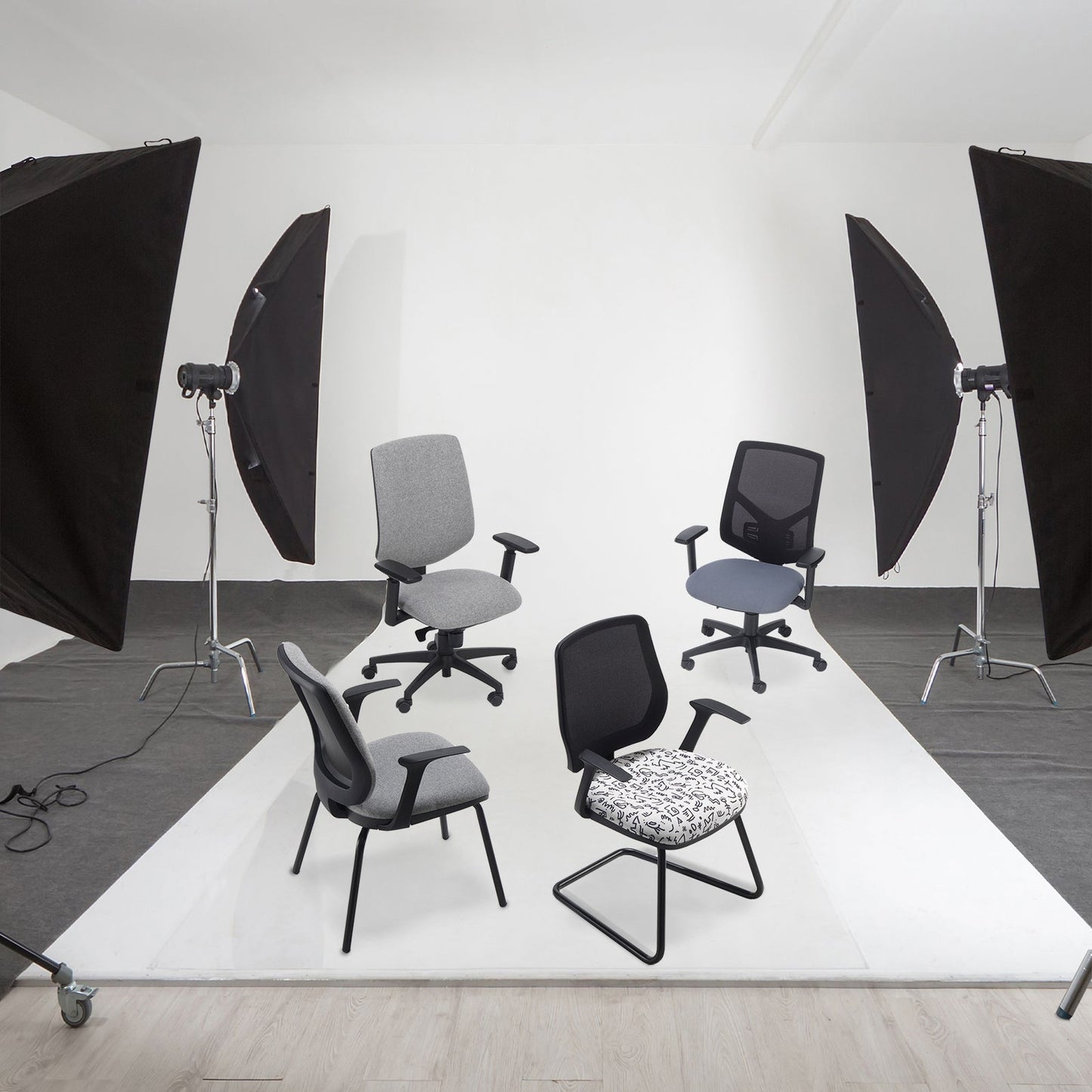 Tegan fabric asynchro operators chair
