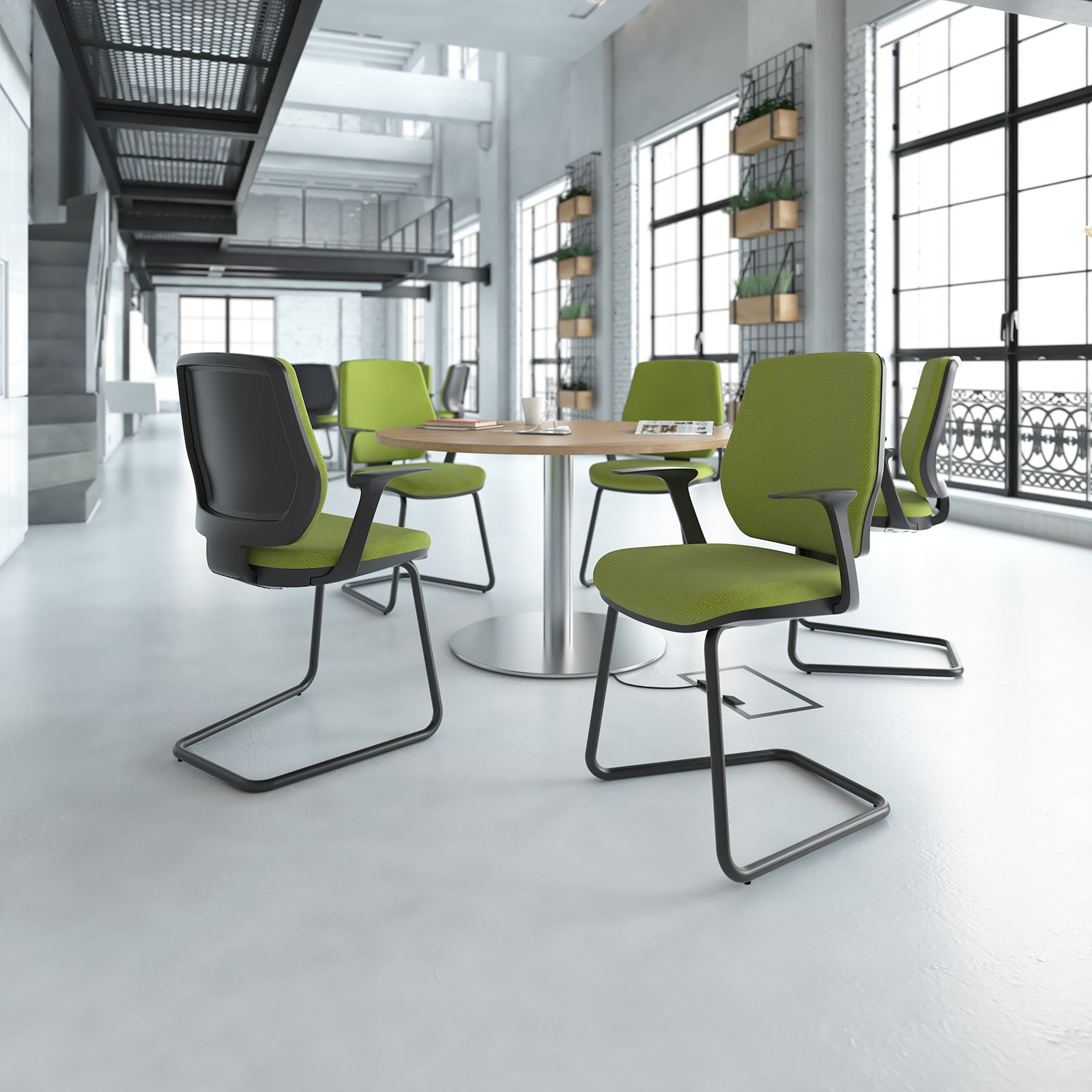 Tegan fabric visitors chair