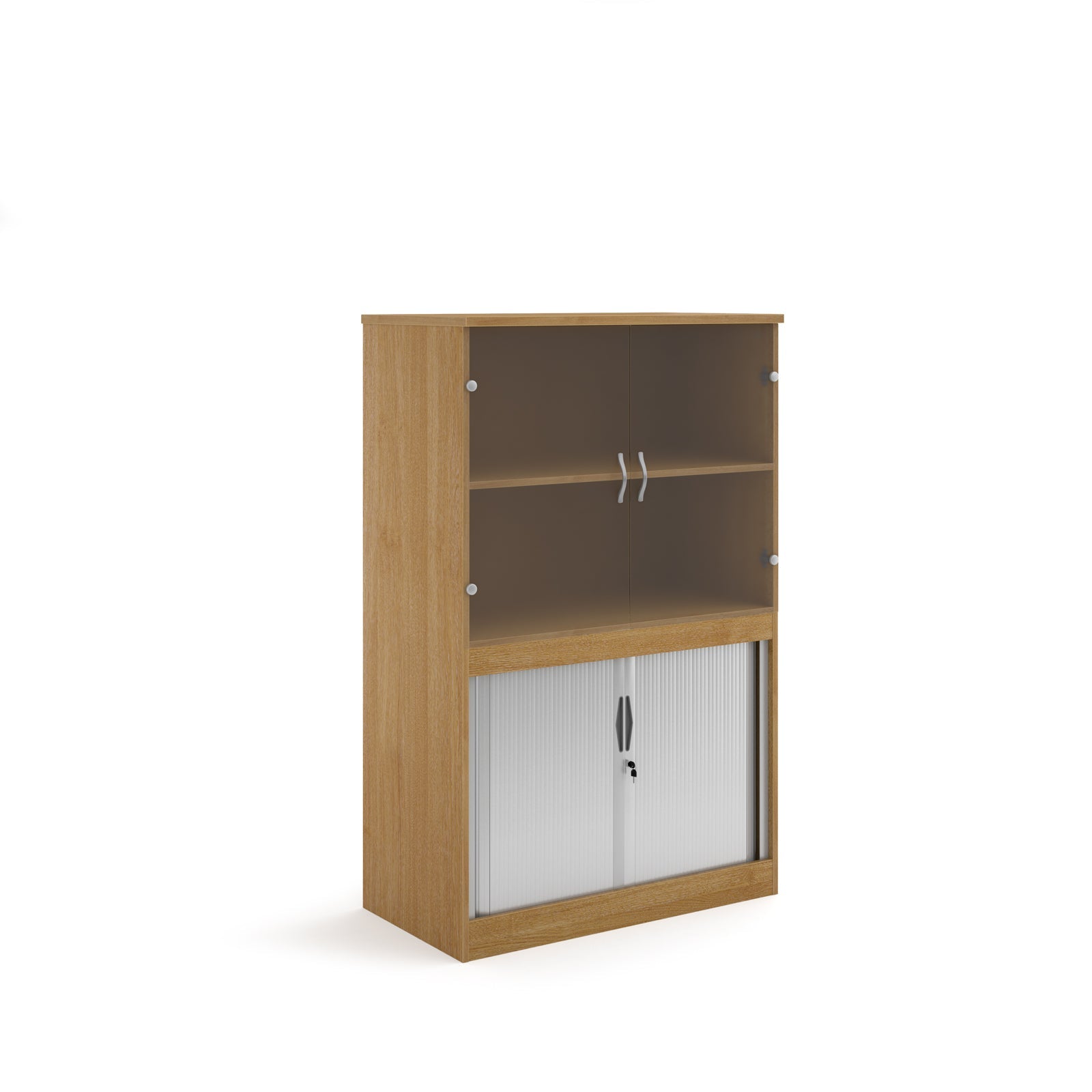 Systems Combi Unit With Tambour and Glass Doors