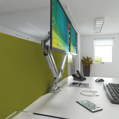 Triton Gas Lift Double Monitor Arm
