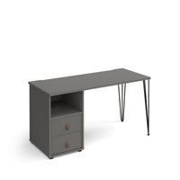 Tikal desk, ped with draws
