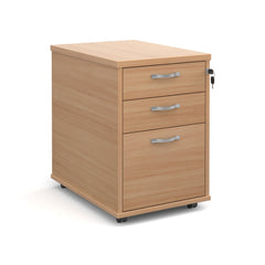Tall Mobile Pedestal With Silver Handles