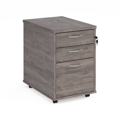 Tall Mobile Pedestal With Silver Handles