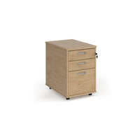 Tall mobile pedestal with silver handles