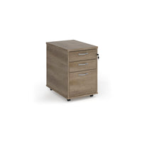 Tall mobile pedestal with silver handles