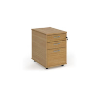 Tall mobile pedestal with silver handles