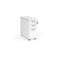 Tall mobile pedestal with silver handles