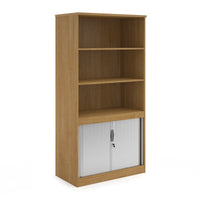 Systems combi unit with tambour and open top