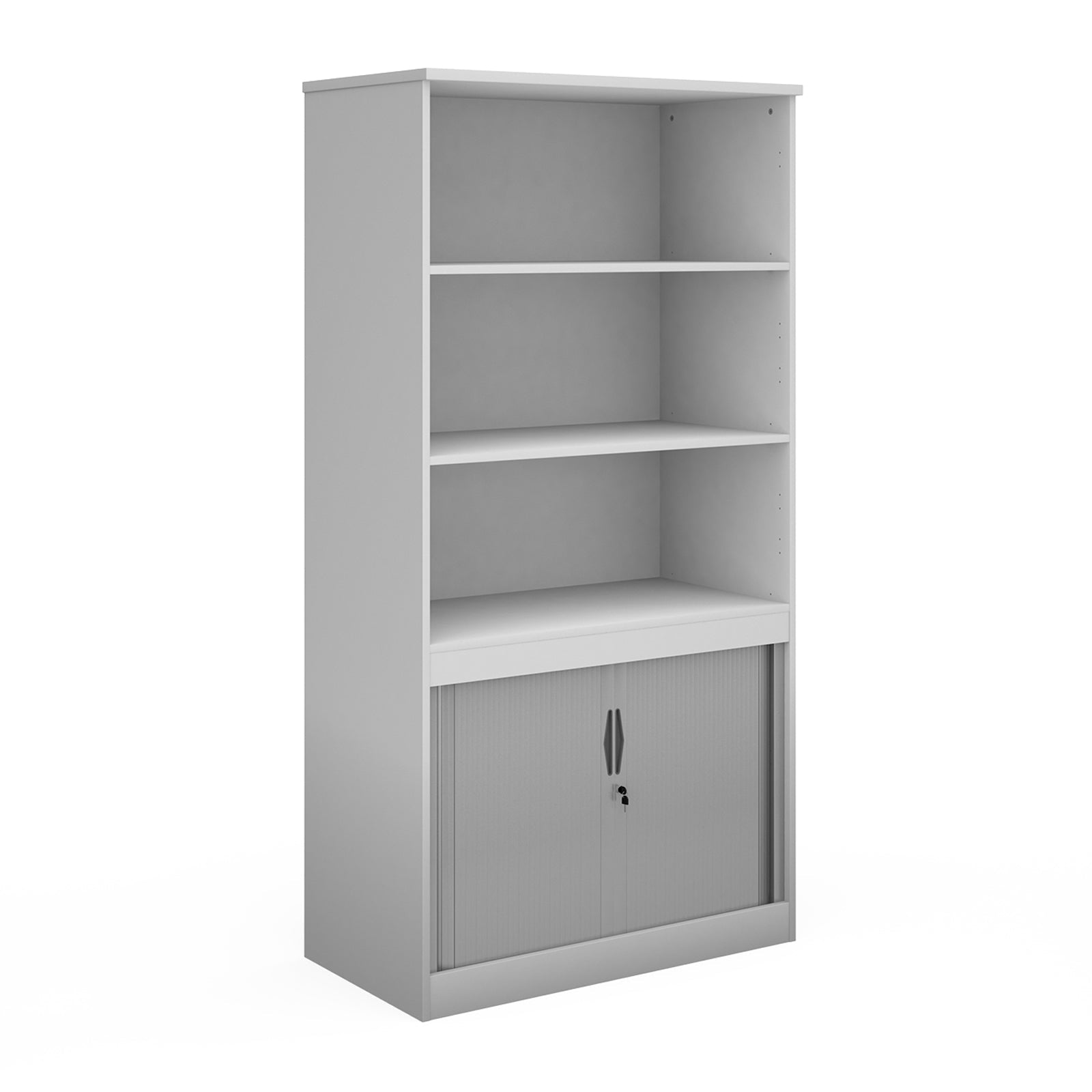 Systems combi unit with tambour and open top