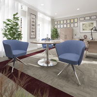 Trumpet base rectangular power ready boardroom table