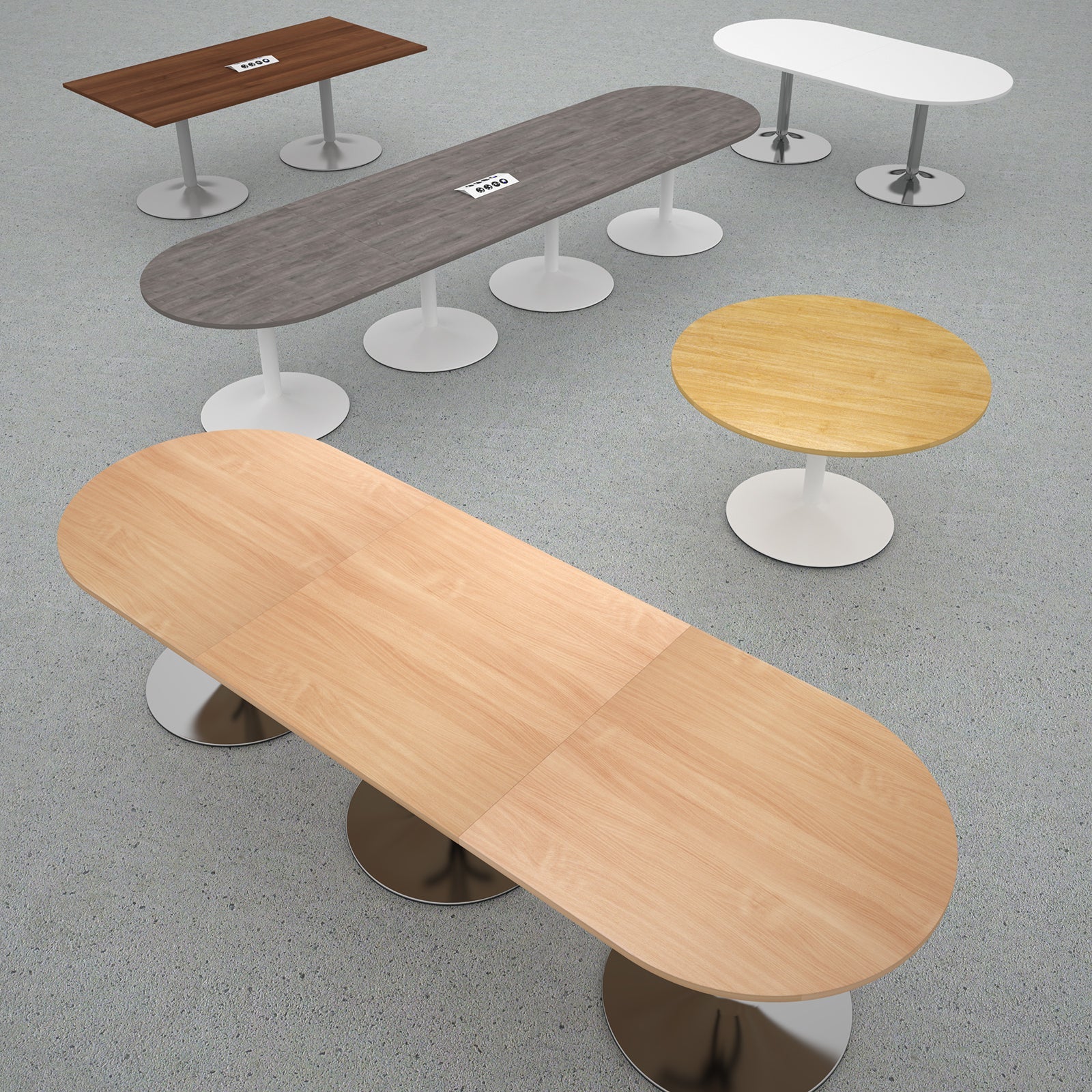 Trumpet base radial extension table