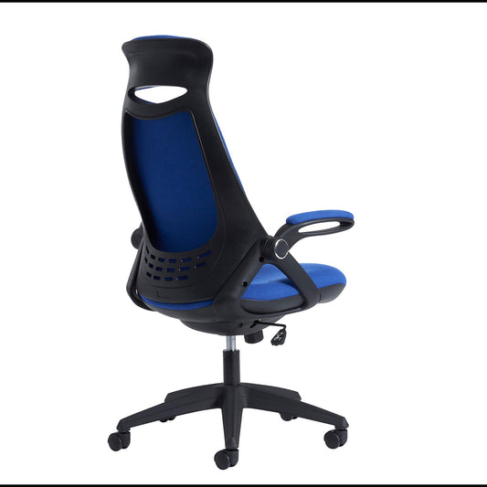 Tuscan fabric managers chair with head support