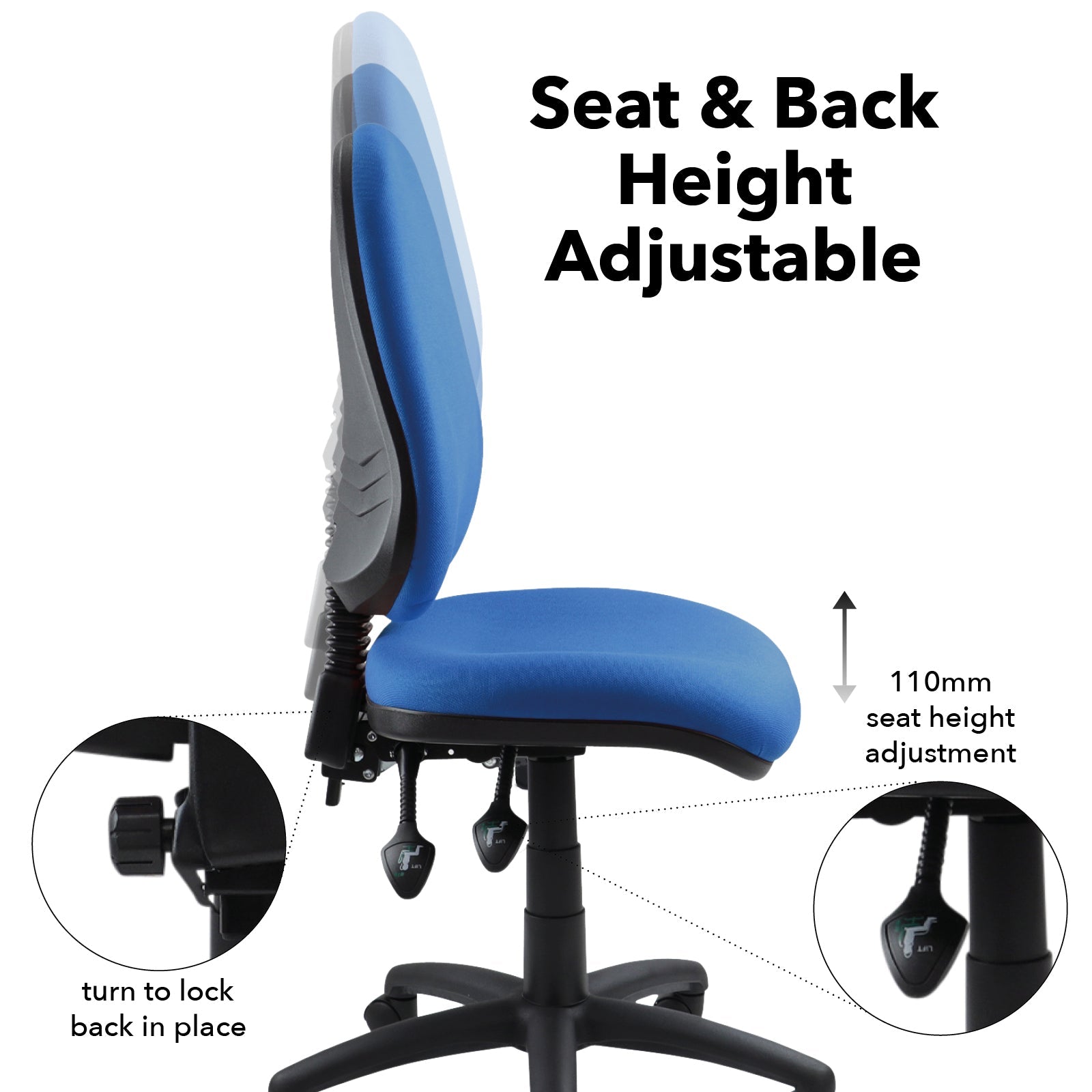 Vantage 200 3 lever asynchro operators chair