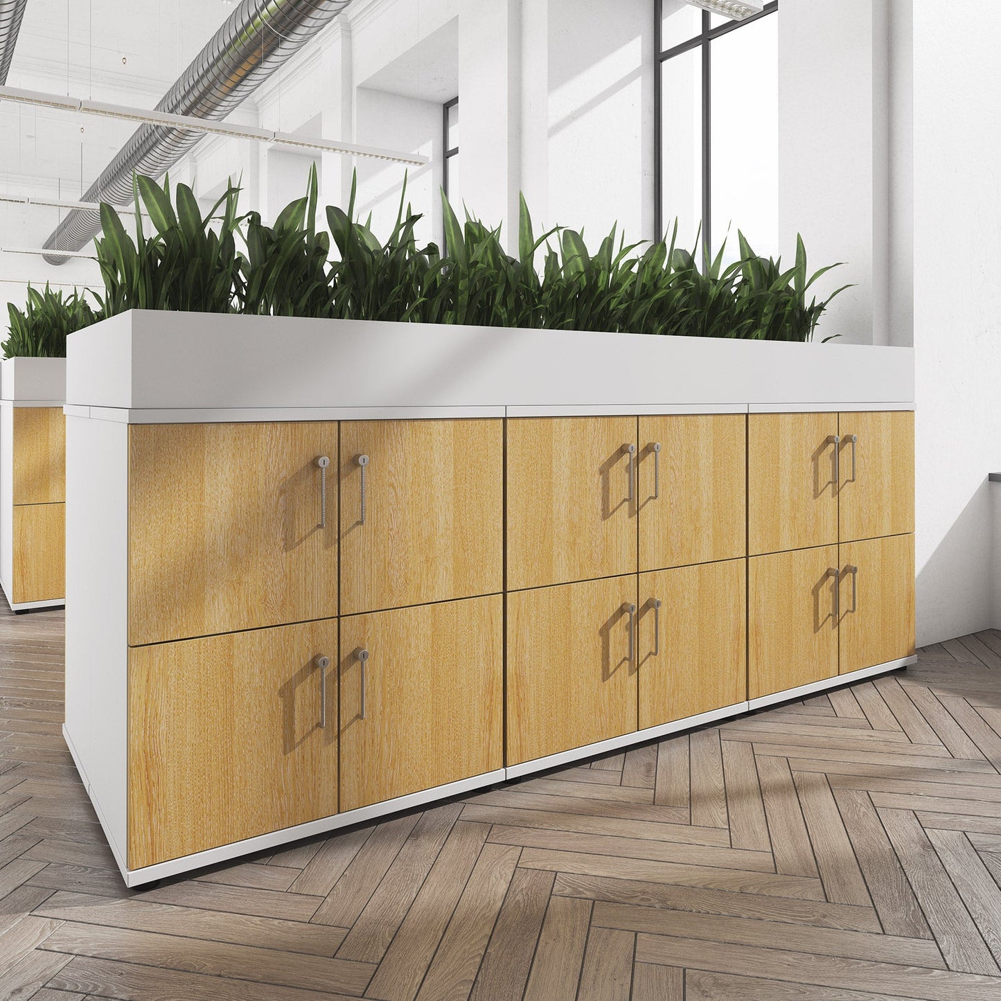 Wooden planter