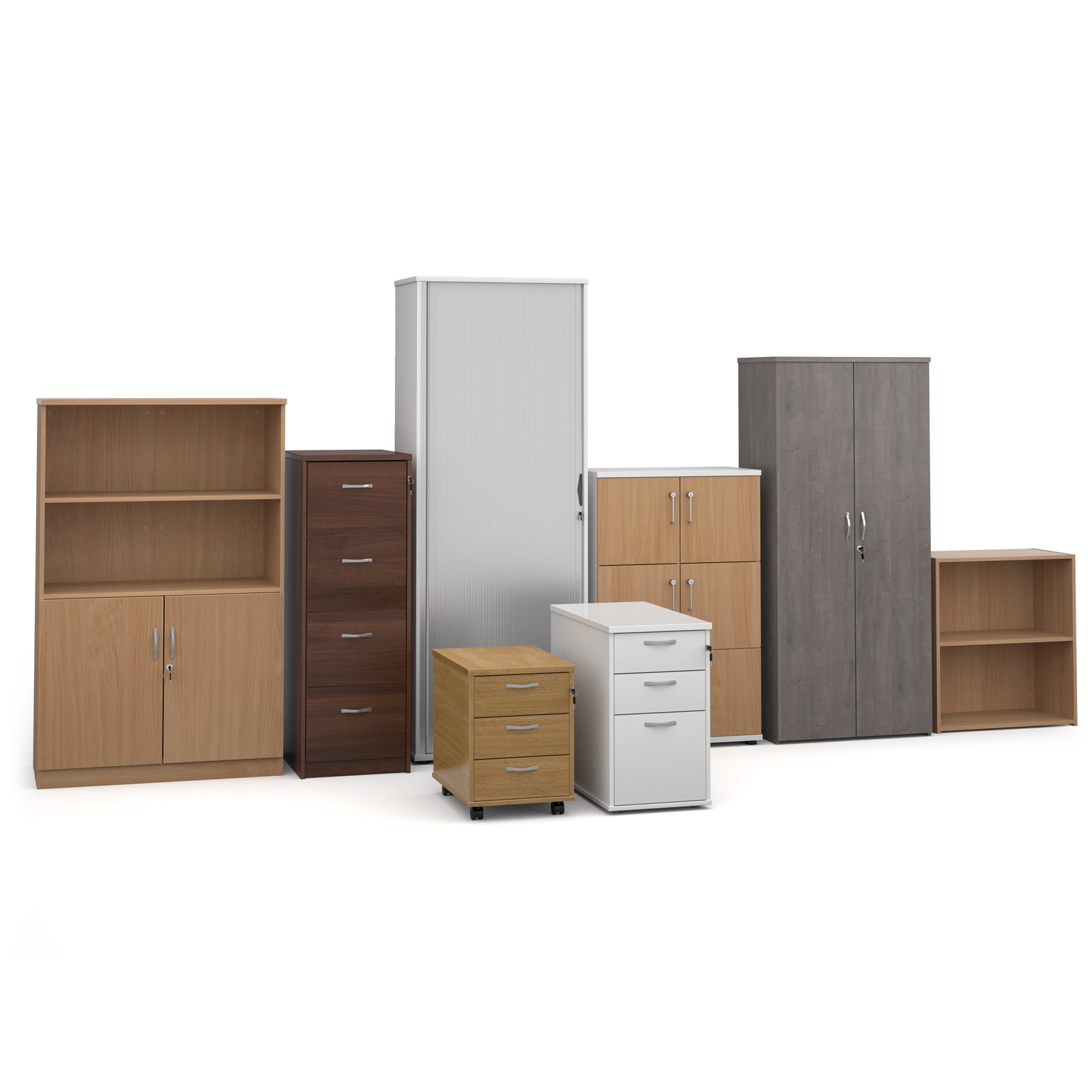 Universal bookcase with shelves