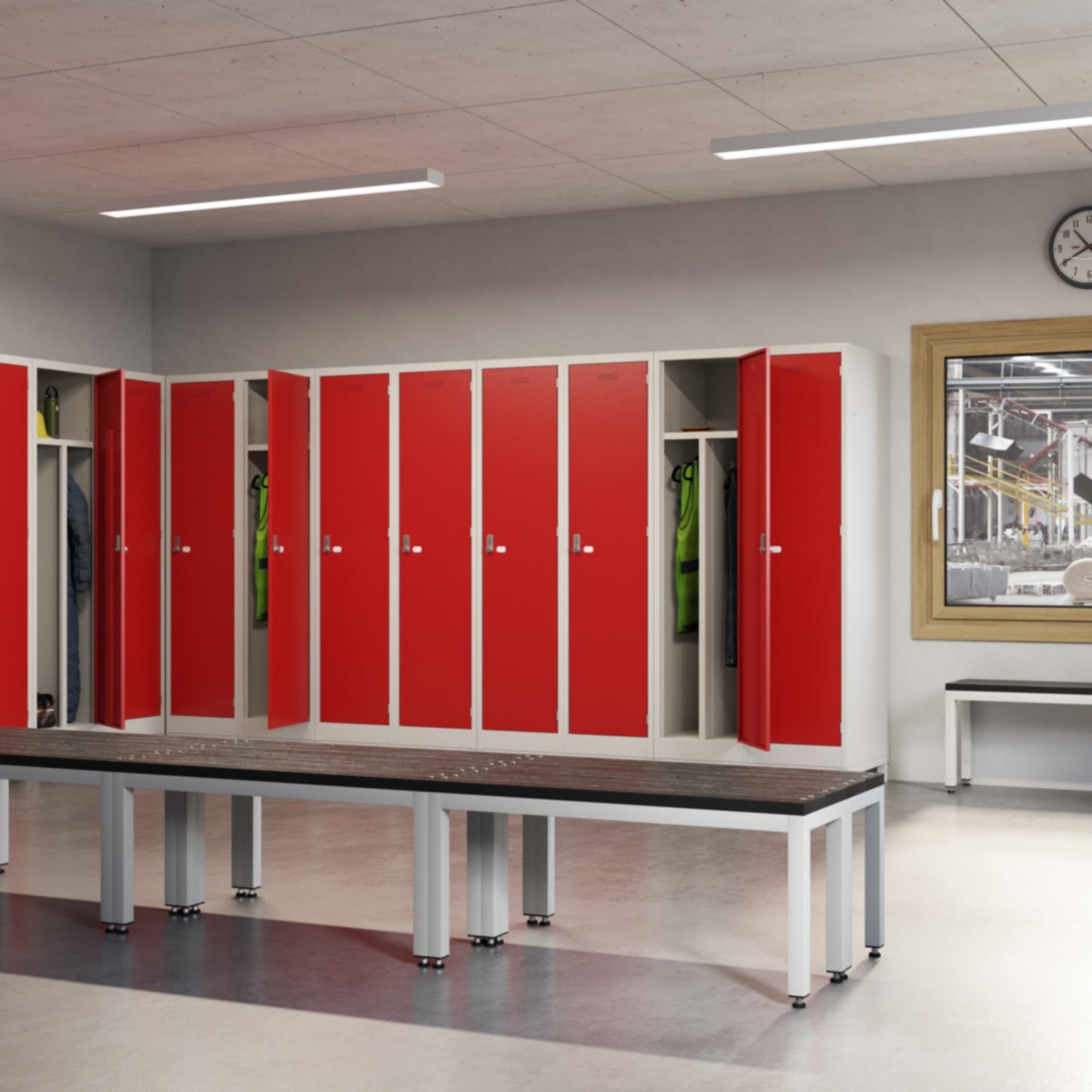 Steel workwear combi locker