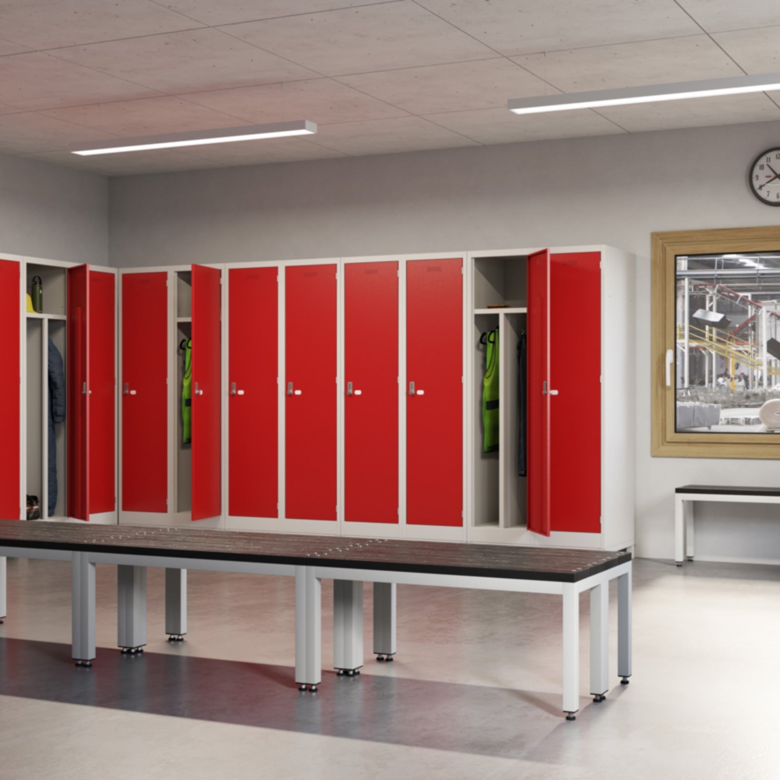 Steel workwear combi locker