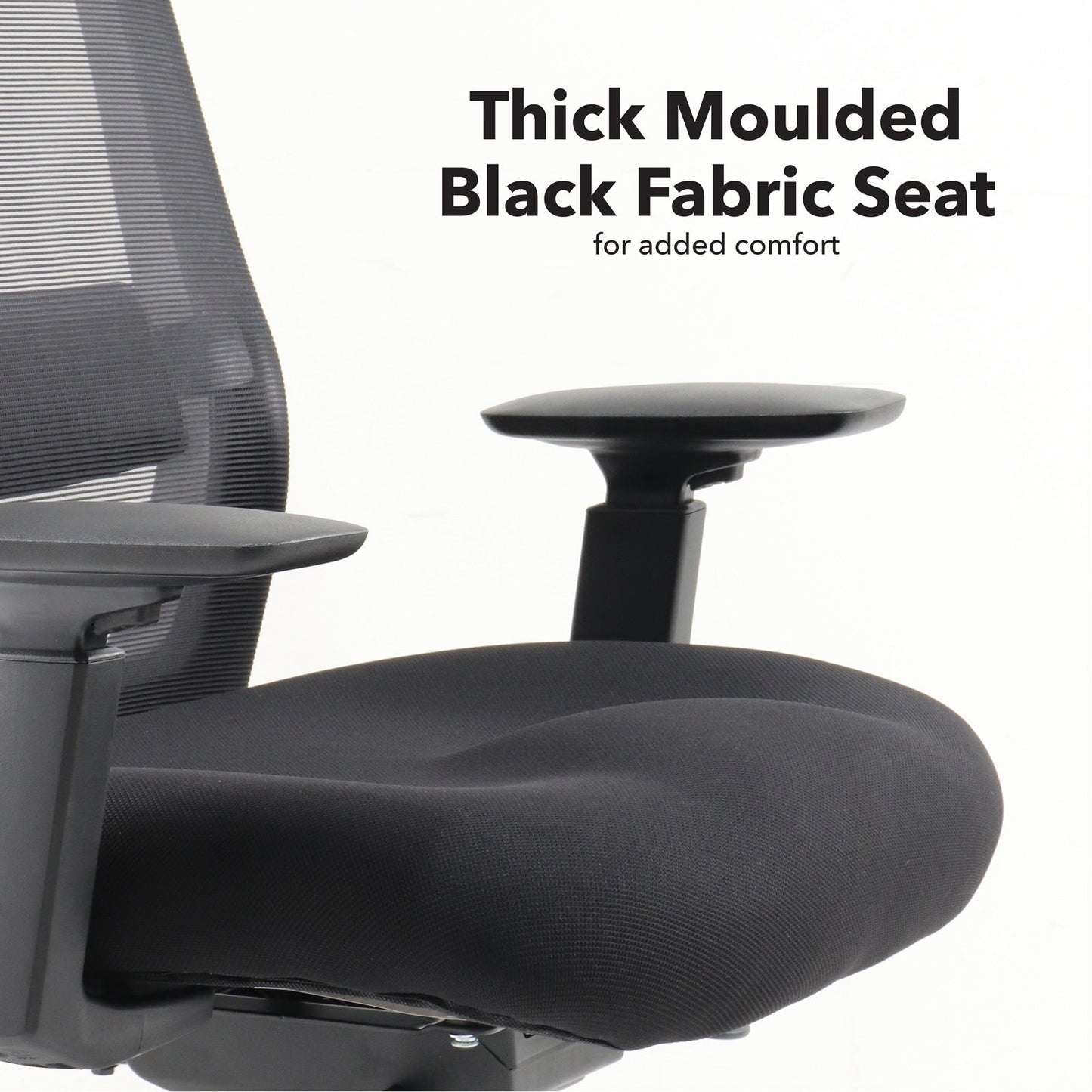 Yasmin mesh back operator chair with fabric seat and mesh back
